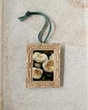 Ivory Roses Christmas Ornament