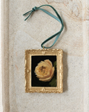 Yellow Rose Christmas Ornament