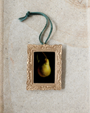 Golden Pear Christmas Ornament
