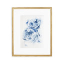 Blue Peonies no.12 | Watercolor on Paper | 9x12"