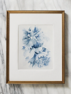 Blue Peonies no.17 | Watercolor on Paper | 11x14"