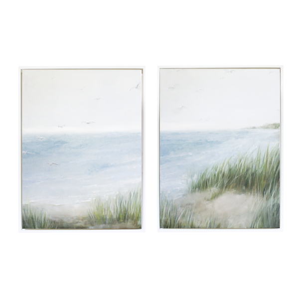 Barefoot in the Dunes | Set of two 18x24"