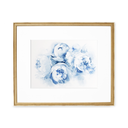 Blue Peonies no.14 | Watercolor on Paper | 9x12"