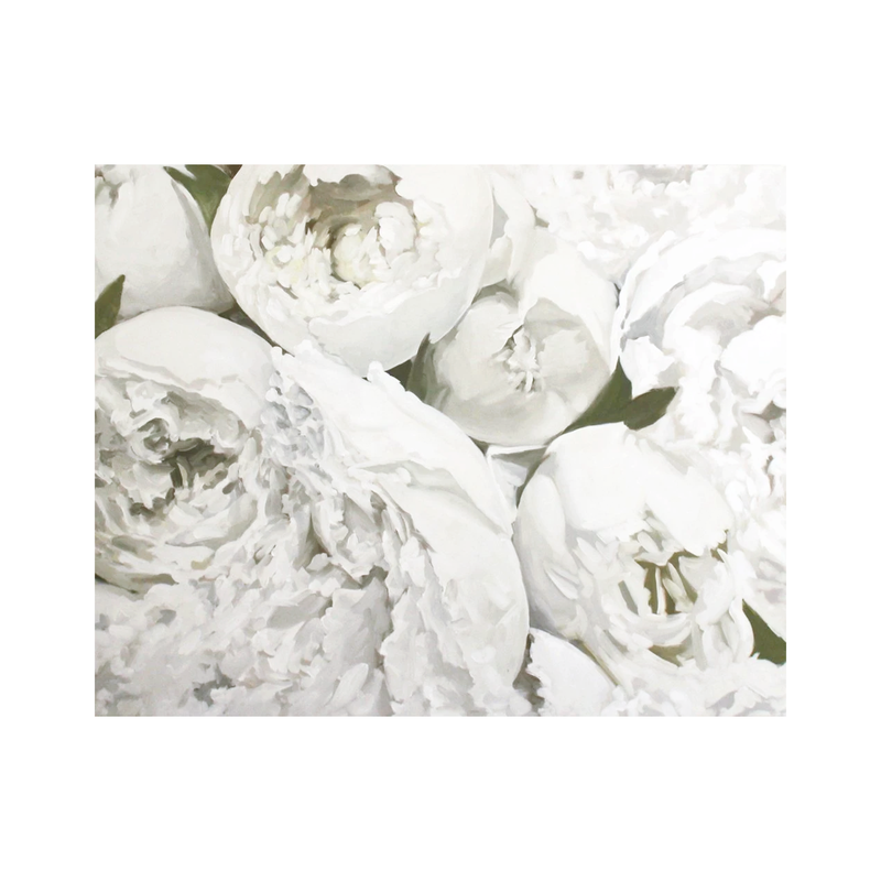 White Peonies | Oil on Canvas | 48x60"