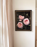 Pink Roses in Bloom | Oil on Panel | 11x14"