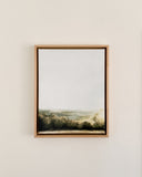 Framed Stretched Canvas Print: Misty Sunrise | 11x14"