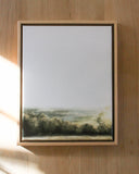 Framed Stretched Canvas Print: Misty Sunrise | 11x14"
