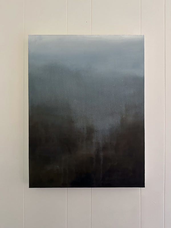 Rain-Drenched | Abstract Landscape Painting | 18x24"