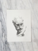 Michelangelo Dusk Portrait Bust Study no.1 | 8x11"
