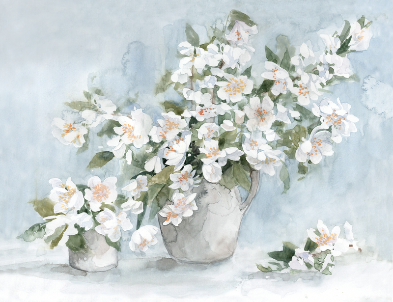 Apple Blossoms | Watercolor on Paper | 10x13"