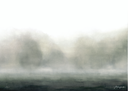 Evergreen Mist Landscape Art Print