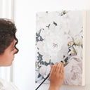 White Peony Stems | Oil on Canvas | 11x14"