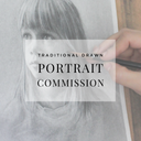 Traditional Drawn Portrait Commission (50% deposit)