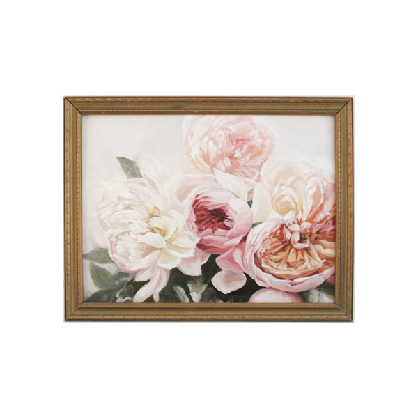 Blush Garden Rose Bouquet | 12x16"