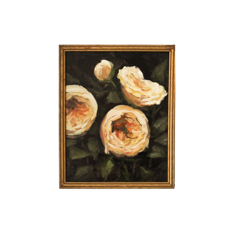 Butter Yellow Garden Roses no.2 | 8x10"