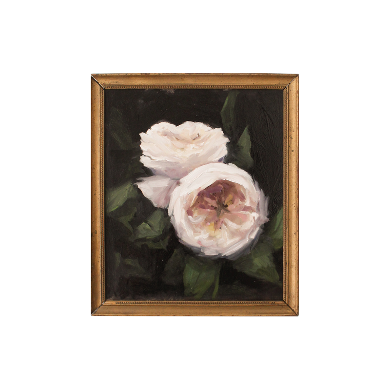 Ivory Garden Roses no.5 | 7.5x9"