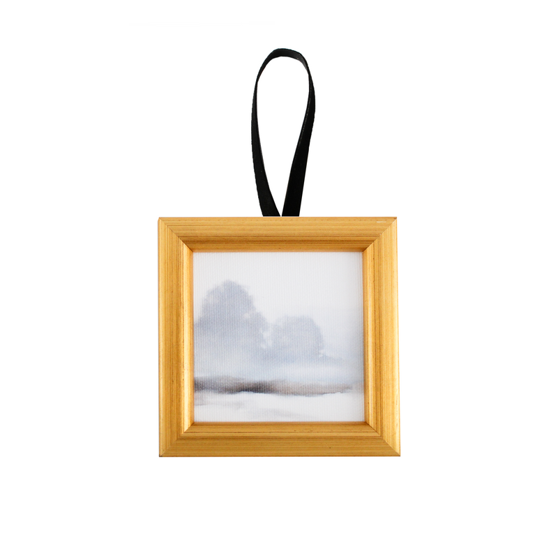 Wintry Mists Christmas Ornament (Square)