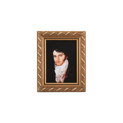 Vintage Framed Print: Portrait of Mr. Darcy | 2.5x3.5"