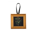Mistletoe Christmas Ornament (Square)