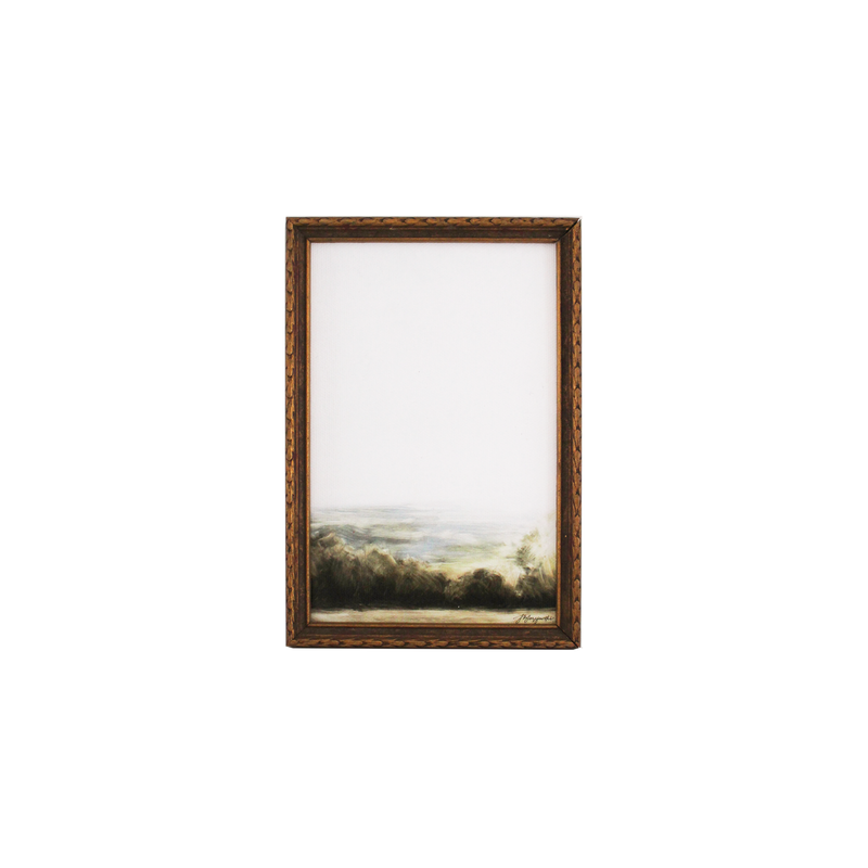 Vintage Framed Print: Misty Sunrise | 4.25x6.5"