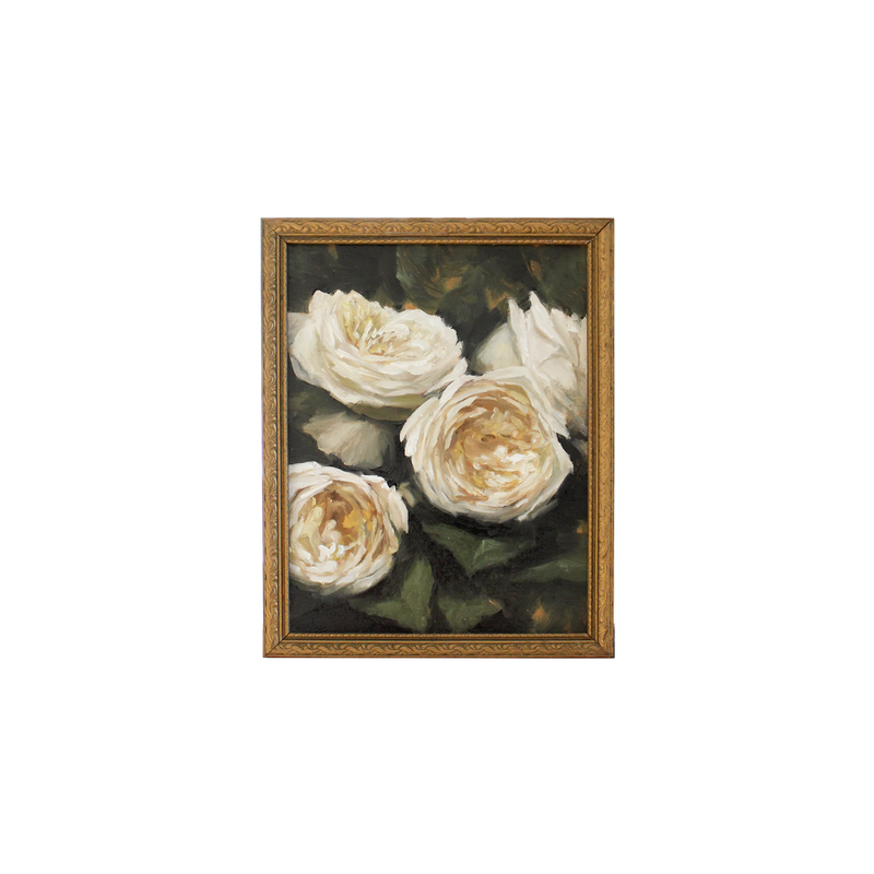 Ivory Garden Roses no.2 | 6x8"