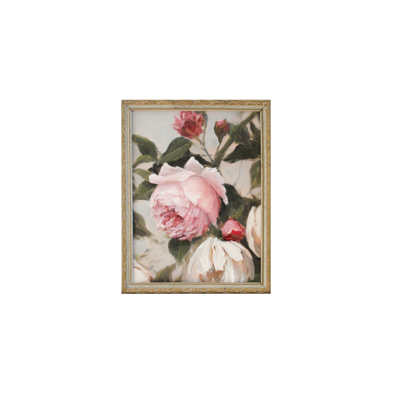 Pink Garden Roses no.2 | 6x8"