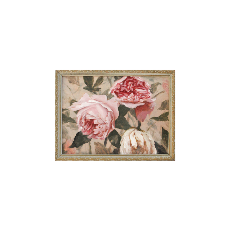 Pink Garden Roses no.1 | 6x8"