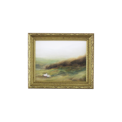 Vintage Framed Print: Pasture | 6x7.25"
