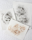 Black & White Peonies no.1 | 8x10