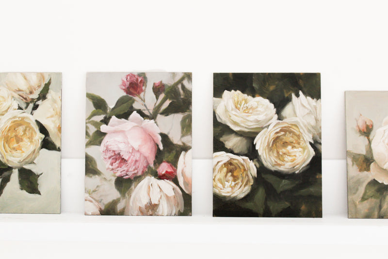 Pink Garden Roses no.2 | 6x8"