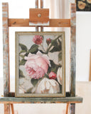 Pink Garden Roses no.2 | 6x8"