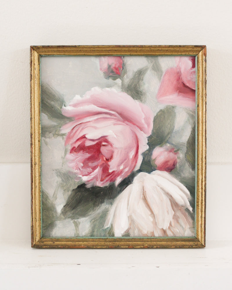 Pink Garden Roses no.4 | 6x8"
