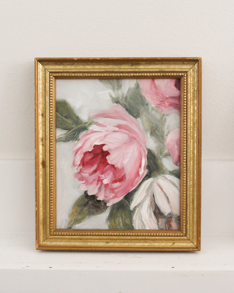 Pink Garden Roses no.3 | 5x6"