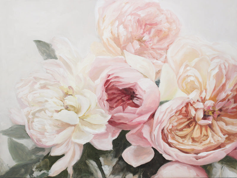 Blush Garden Rose Bouquet | 12x16"