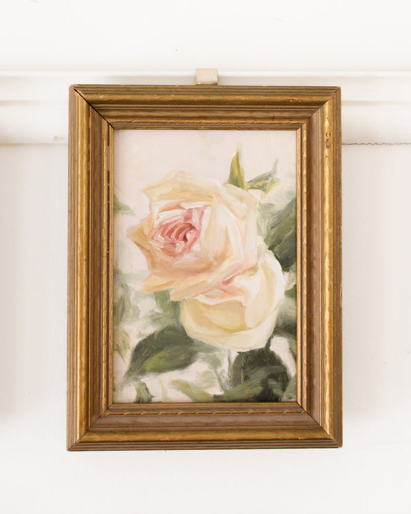 Creamy Peach Roses | 4.5x6.5"