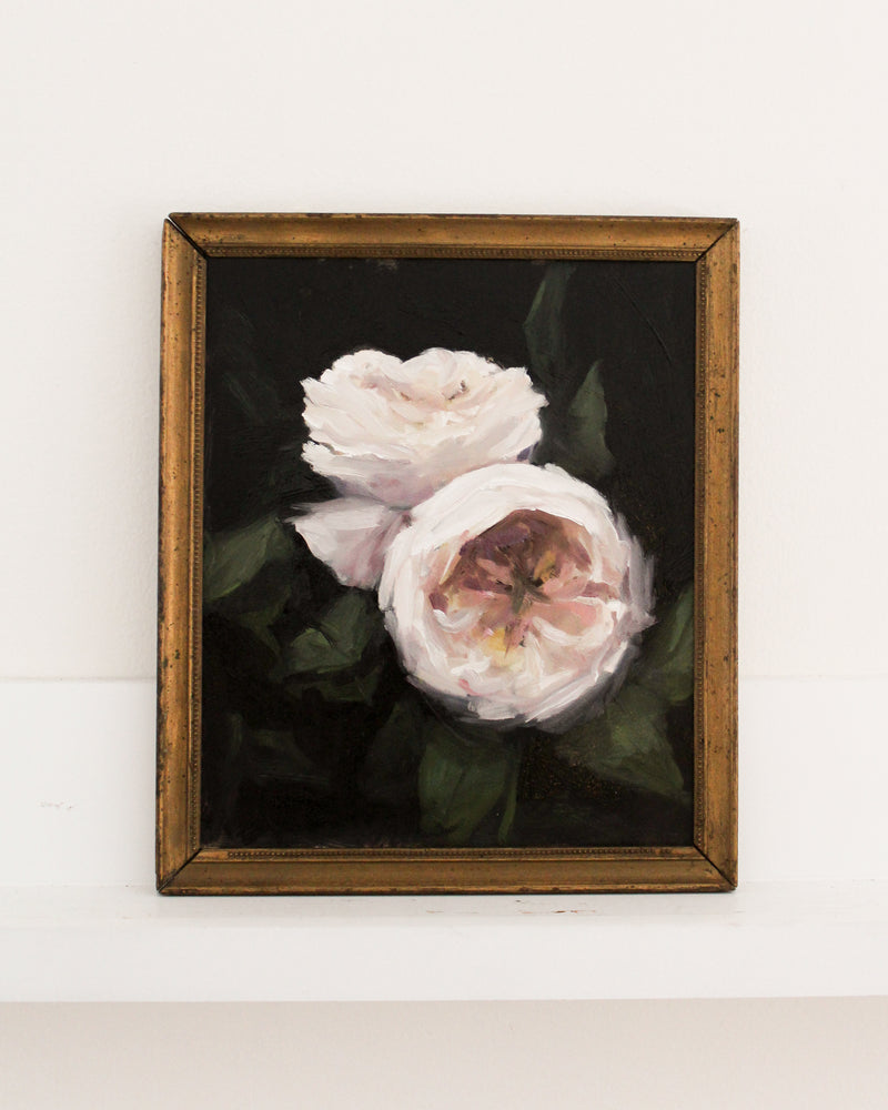 Ivory Garden Roses no.5 | 7.5x9"