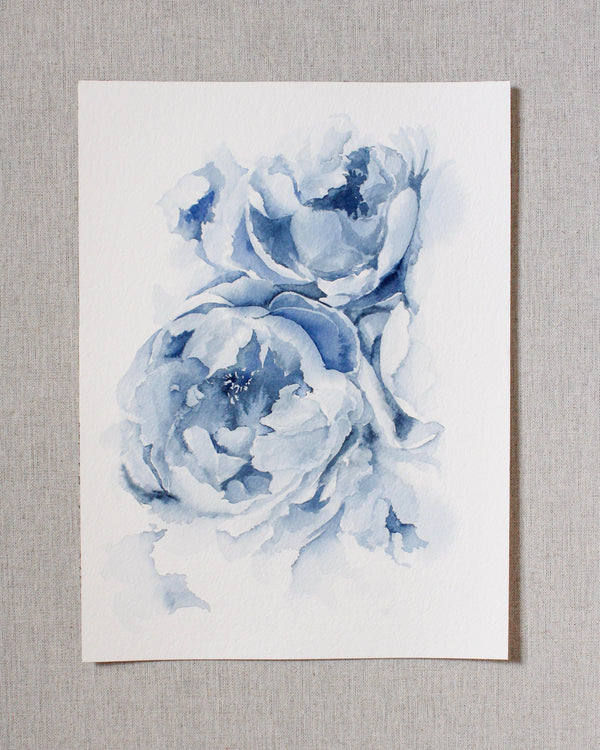 Blue Peonies no.12 | 9x12