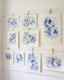 Blue Peonies no.19 | 13x19
