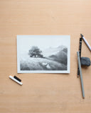 Hillside Sheep | 5x7"