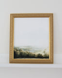 Vintage Framed Print: Misty Sunrise | 12x14"