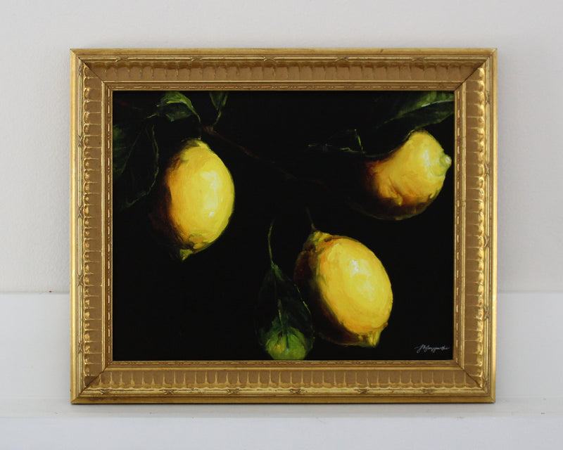 Vintage Framed Print: The Lemons | 8x9.75"