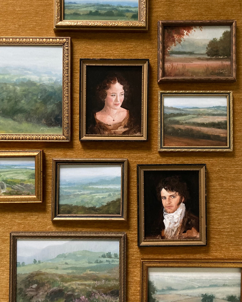 Set of 2 Portraits: Elizabeth & Mr. Darcy | 4x5"