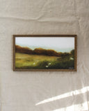 Vintage Framed Print: Umber Pastures | 5.5x10"