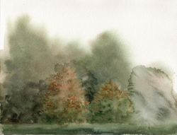 Watercolor Landscape no.4 | 8x10