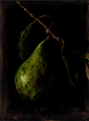 Dark Pear Art Print